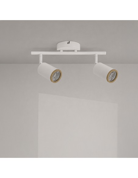 Country Ceiling Light GU10 2 Spot Dsc