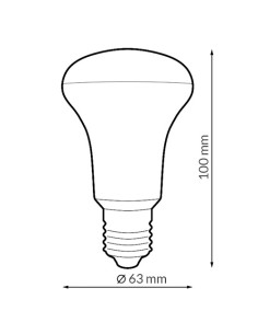 Ampoule LED E27 R63 9W Dsc 6000K 2