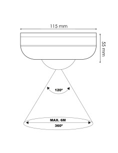 LEDME 360° Surface Infrared Motion Detector 2