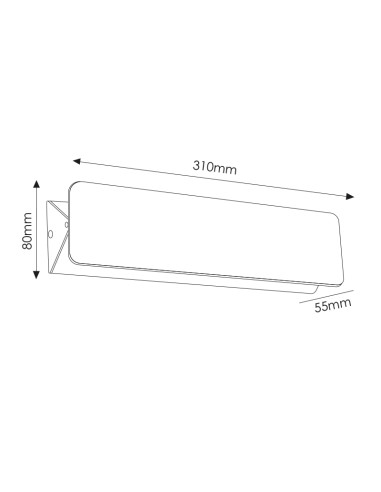 Aplique de Parede LED Vas 10W CCT Marca M LEDME