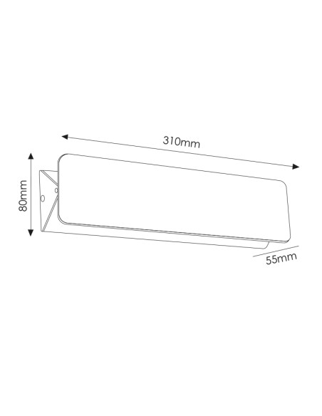 Aplique de Parede LED Vas 10W CCT Marca M LEDME