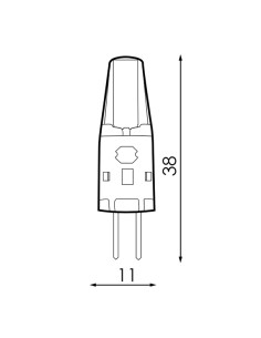 LED G4 Bulb 12Vdc Cob 3W 3000K Dimmable 2