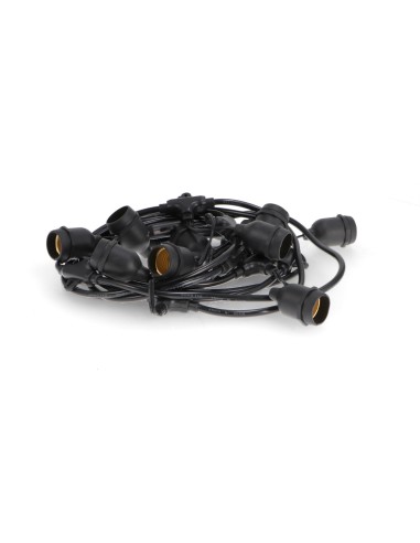 10 E27 Socket Garland 5M Outdoor IP65 Electric Cable