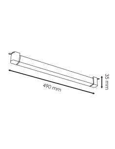 Dhin Linear Rail LED Spotlight White 24W Single-phase 6000K 2