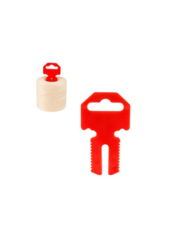 Percha de plástico roja Accumaster 45x75mm