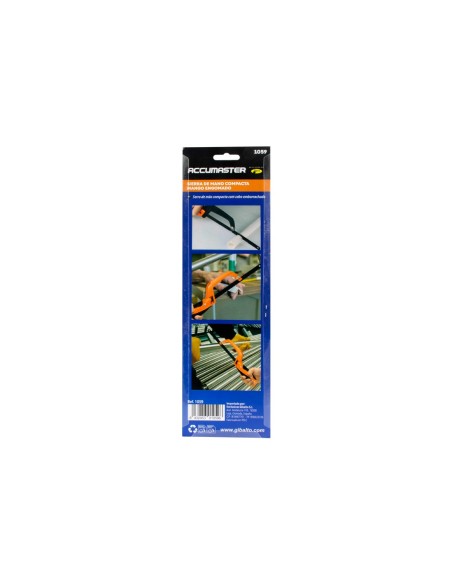 Compact hand saw with rubberized handle ACCUMASTER