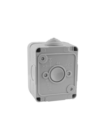 KRANG IP55 Waterproof Double Switch 10A Light Grey