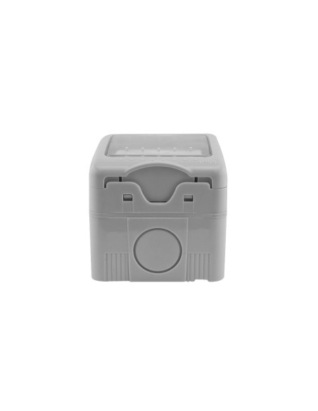 Double interrupteur étanche KRANG IP55 10A gris clair