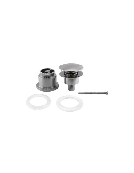 Kurze Click-Clack-Ventil Nickel IDROSPANIA