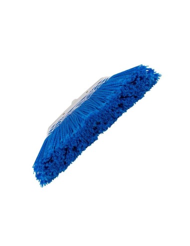 Flat broom with 3 extra-long polypropylene fiber cords