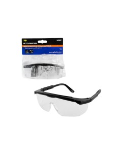 Adjustable safety glasses with scratch protection