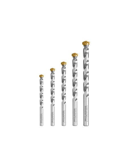 Set de 5 forets multiusages Wadfow 4x75 à 10x120 mm