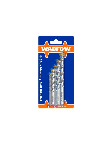 Set de 5 forets multiusages Wadfow 4x75 à 10x120 mm