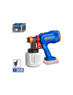 WADFOW Cordless Paint Sprayer 20V 800ml