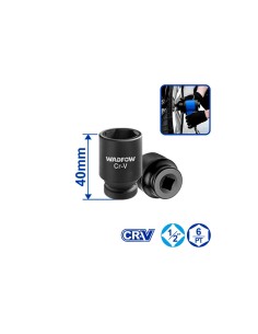 Set di bicchieri da impatto WADFOW 10 pezzi 1/2" DR 2