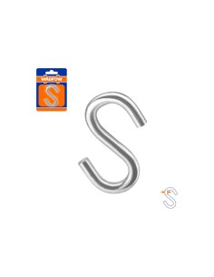 Galvanized hook carbon steel 6mm load 40kg WADFOW