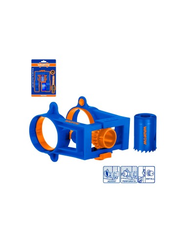 WADFOW 4-Piece Drill Bit Kit for Installing Locks with Hole Saws