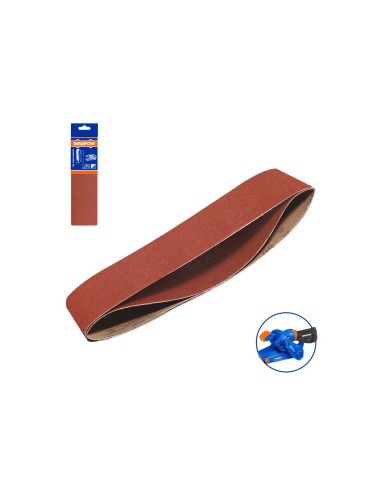 2-Pack Sanding Belts 76x533mm P40 Wadfow