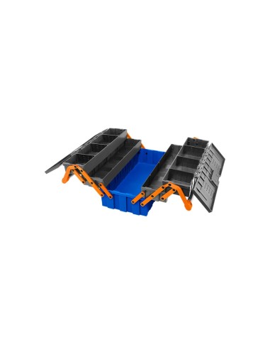 WADFOW 2-piece Plastic Tool Box Set with 3 and 5 Trays