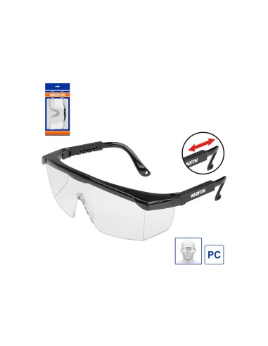 Gafas de seguridad ajustables Wadfow con patilla en 4 posiciones