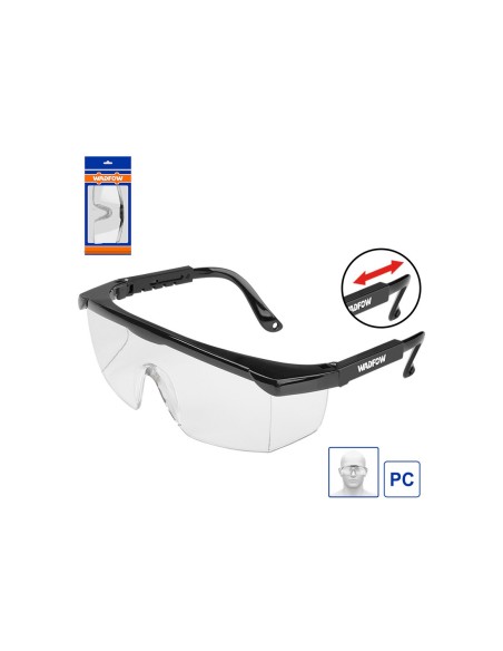 Gafas de seguridad ajustables Wadfow con patilla en 4 posiciones