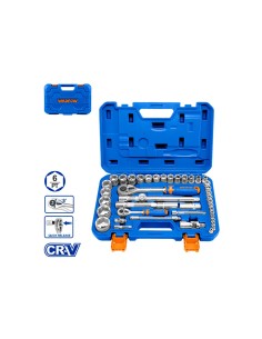 WADFOW 43-piece Socket Wrench Set 1/4 and 1/2 inch