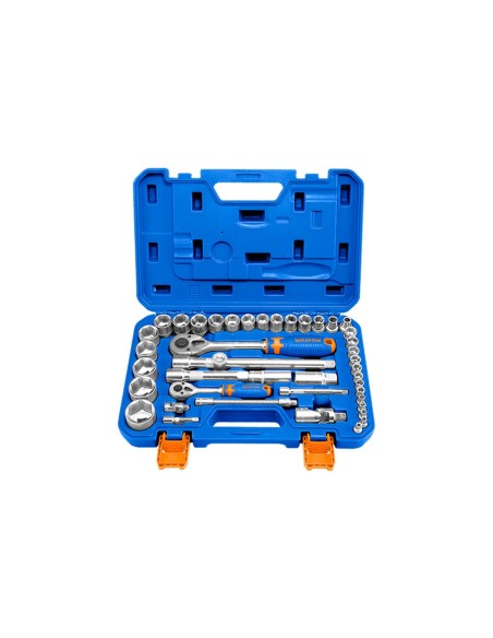 WADFOW 43-piece Socket Wrench Set 1/4 and 1/2 inch