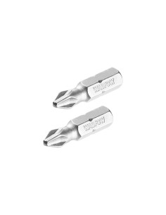 Set 2 Bits Phillips PH1x25mm Wadfow Stahl Cr-V