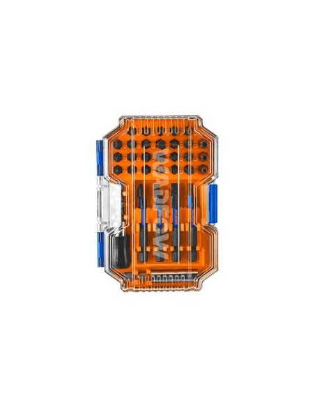 WADFOW 34-Piece Impact Driver Bit Set with Bit Holder in Case