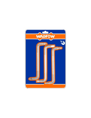WADFOW CR-V 3-Piece Angled Screwdriver Set with Double-Ended Bits