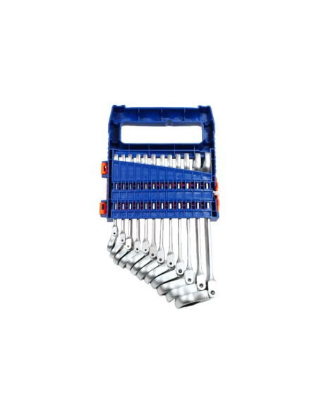 Conjunto de chaves combinadas flexíveis WADFOW 12 peças Cr-Mo 8-19mm