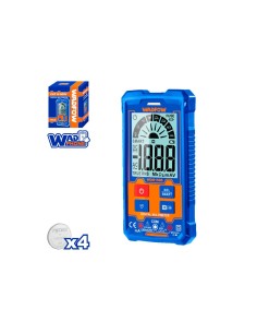Multímetro digital automático CAT III 600V WADFOW con pantalla RMS