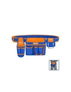 WADFOW WTG2107 Polyester 600D Tool Belt with Hammer Holder