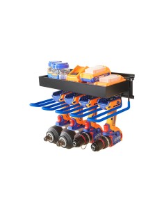 Wadfow 2-Shelf Wall Rack Set with Rail and Hooks 2
