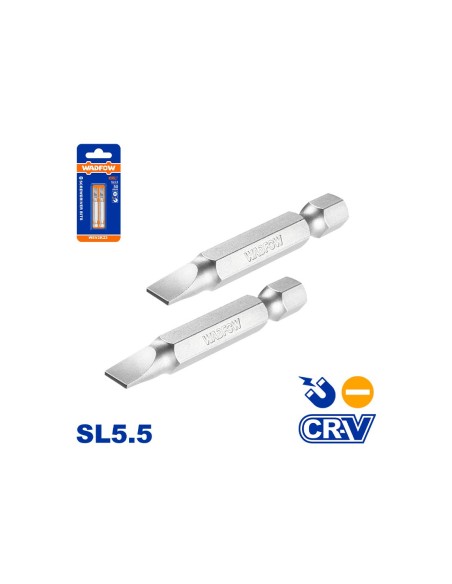 Set 2 flache Bits SL5.5x0.8mm 50mm CR-V Wadfow