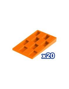 WADFOW WFLA3918 Plastic PP Floor Adjustment Wedge, Pack of 20 2