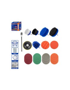 21-Piece Brush and Accessory Set for Power Tools WADFOW