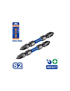 Wadfow 2er Set Impact-Schrauber-Bits PH2+PH2 65mm