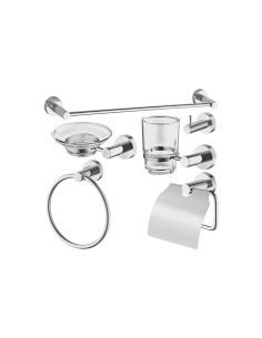 Wadfow Bathroom Accessories Set with Hook, Ring and Bar 2