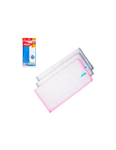 Kleaner Microfiber Kitchen Cloth 30x30cm (Pack of 3)