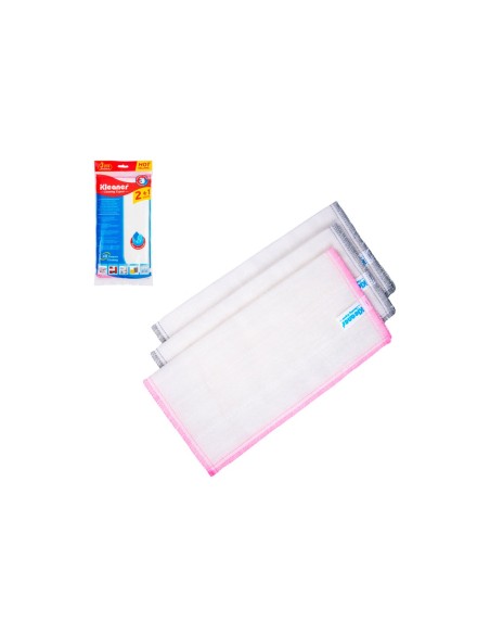 Kleaner Microfiber Kitchen Cloth 30x30cm (Pack of 3)