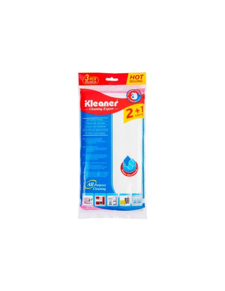Kleaner Microfiber Kitchen Cloth 30x30cm (Pack of 3)