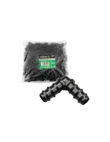Codo acetal 16mm para tuberías LDPE resistente UV