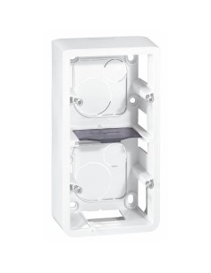 Mosaic Surface Box 4 Modules Vertical Glossy White