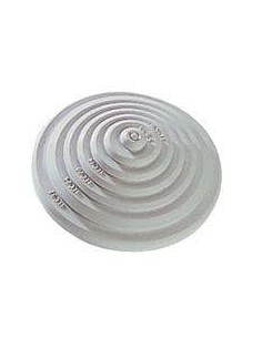 Cono recortable para cajas Plexo Ø25mm gris