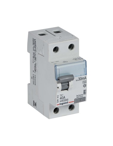 Interrupteur différentiel TX³ 2P 40A 30mA Type A