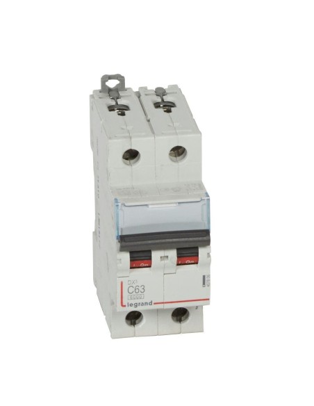 Interruttore magnetotermico 2P 63A curva C 10kA