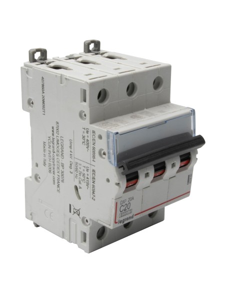 Magnetic thermal circuit breaker 3P 20A C curve 400V