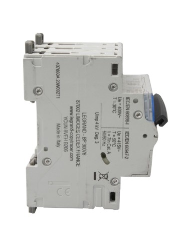 Magnetic thermal circuit breaker 3P 20A C curve 400V