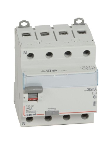 Interruttore differenziale 4P 25 A 400 V 30 mA...